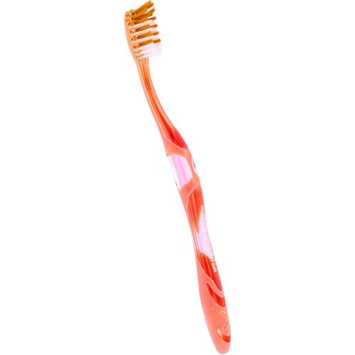Elgydium Toothbrush Antiplaque Soft Μαλακή Οδοντόβουρτσα για Βαθύ Καθαρισμό & Απομάκρυνση Οδοντικής Πλάκας 1 Τεμάχιο - Πορτοκαλί